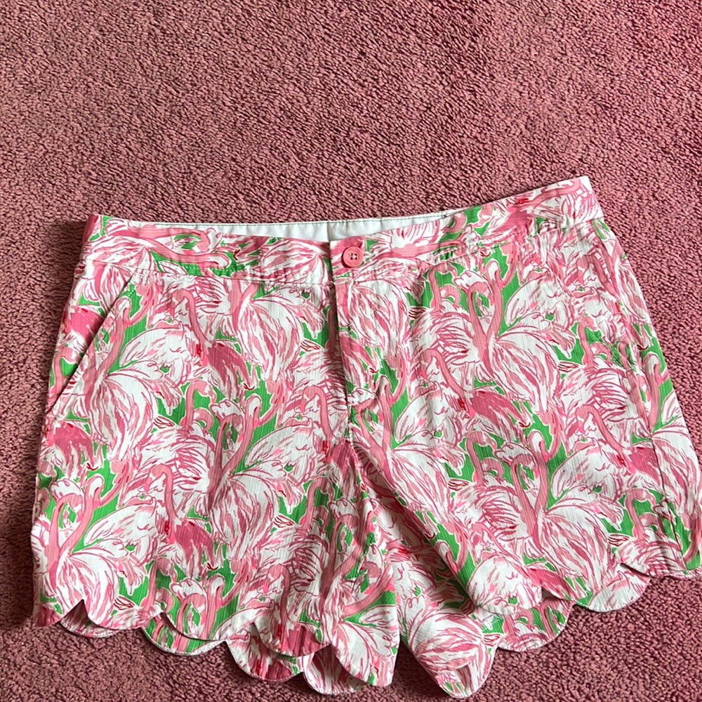 Lilly Pulitzer shorts flamingo print